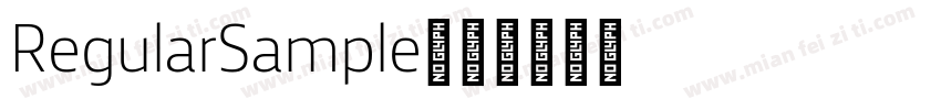 Regular Sample字体转换